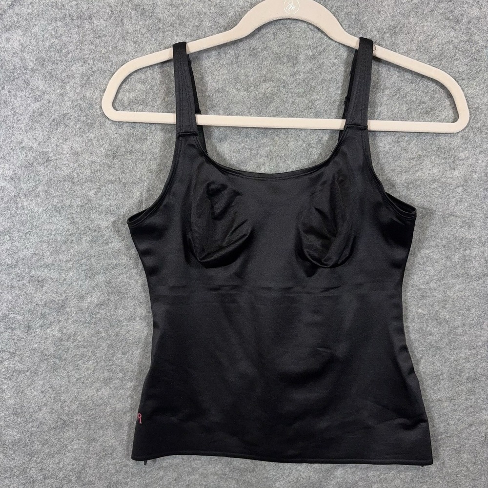 Ruby Ribbon Cami Womens 36 Black Wireless Adjustable Grippers Stretch